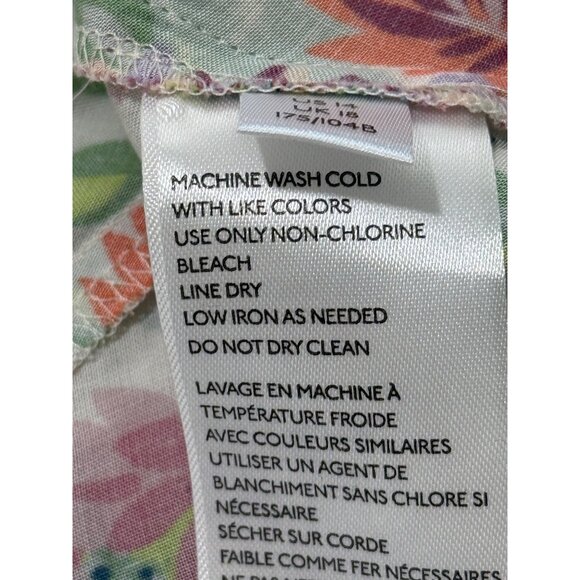 Anthropologie Floral Midi Dress - White and Purple - Picture 11 of 12